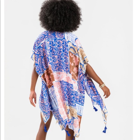 Boho print tassel kimono - Picture 2 of 3